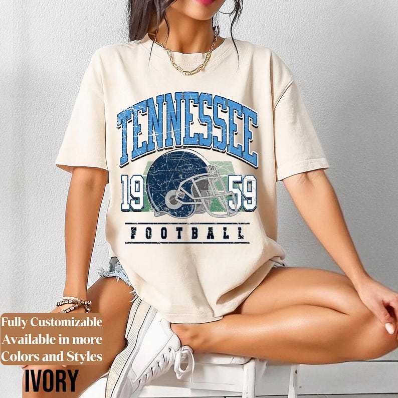 Comfort Colors Vintage Tennessee Football adults shirt style 06