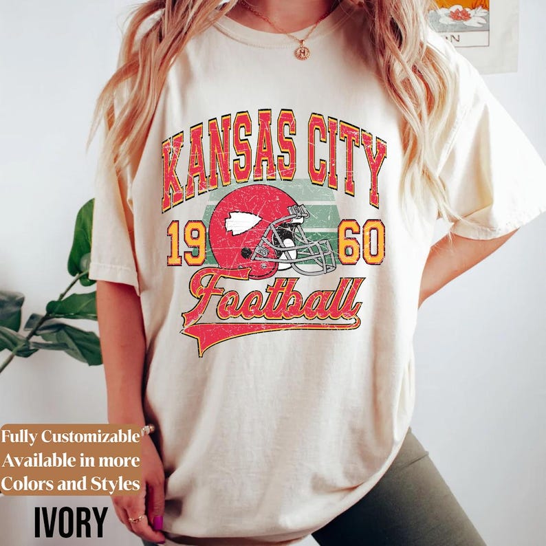 Comfort Colors Kansas City Football Shirt Style 03