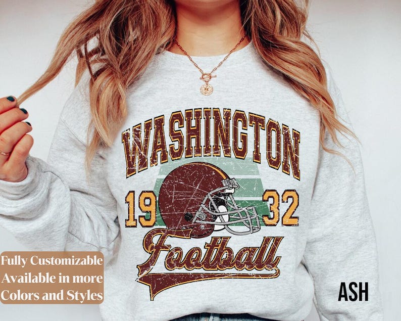 Vintage Washington Football adults sweatshirt style 02