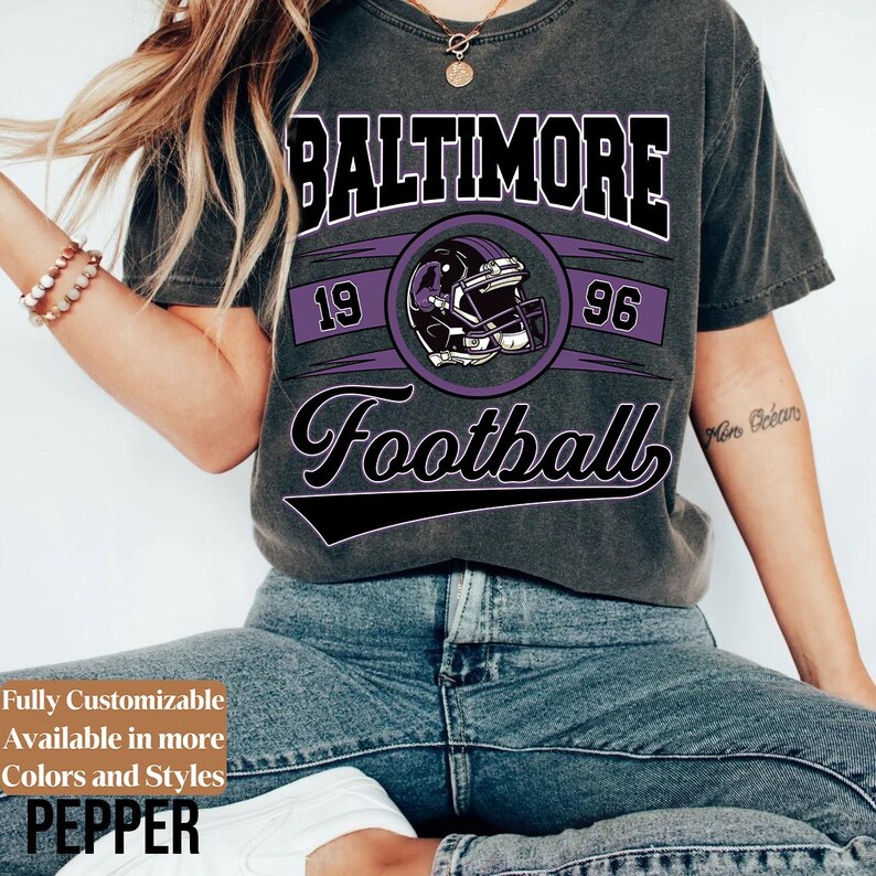 Comfort Colors Vintage Baltimore adults shirt style 4