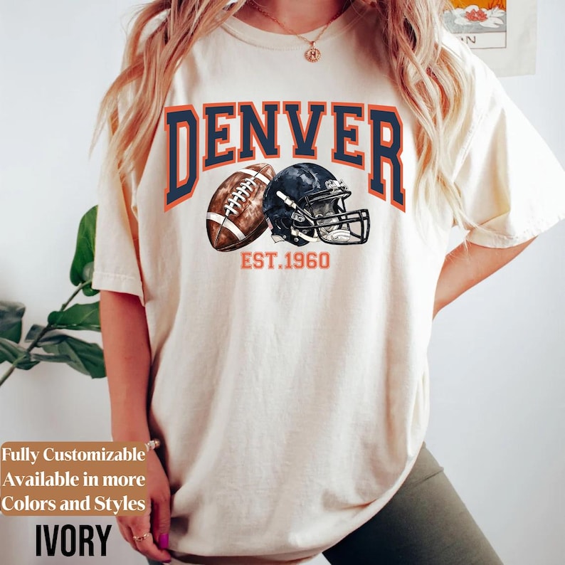 Comfort Colors Denver Football Shirt Style 06