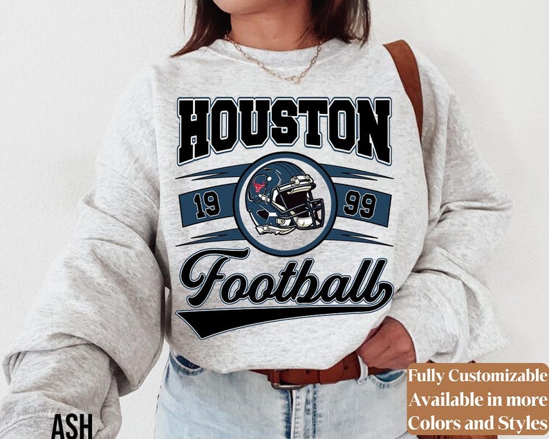 Vintage Houston Football Sweatshirt Style 04