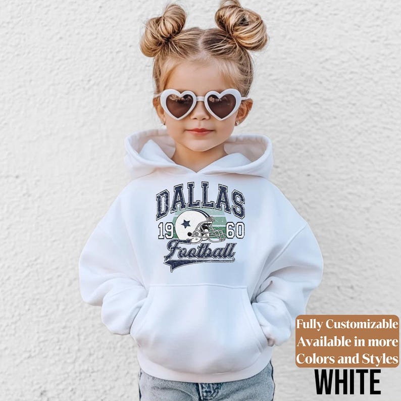Dallas Kids Vintage Sweatshirt Style 01
