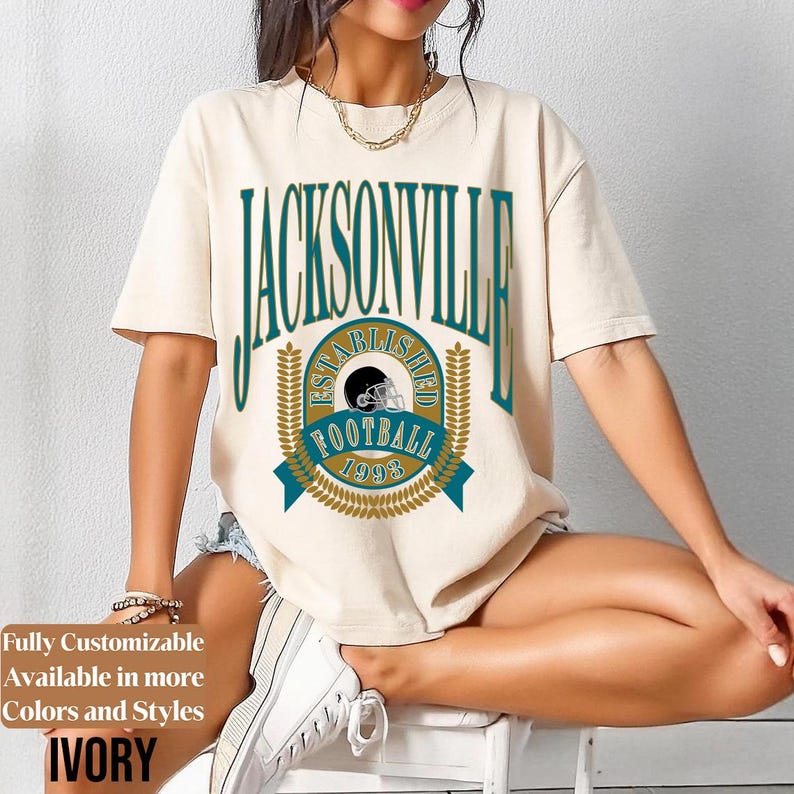 Comfort Colors Jacksonville Football Shirt Style 06