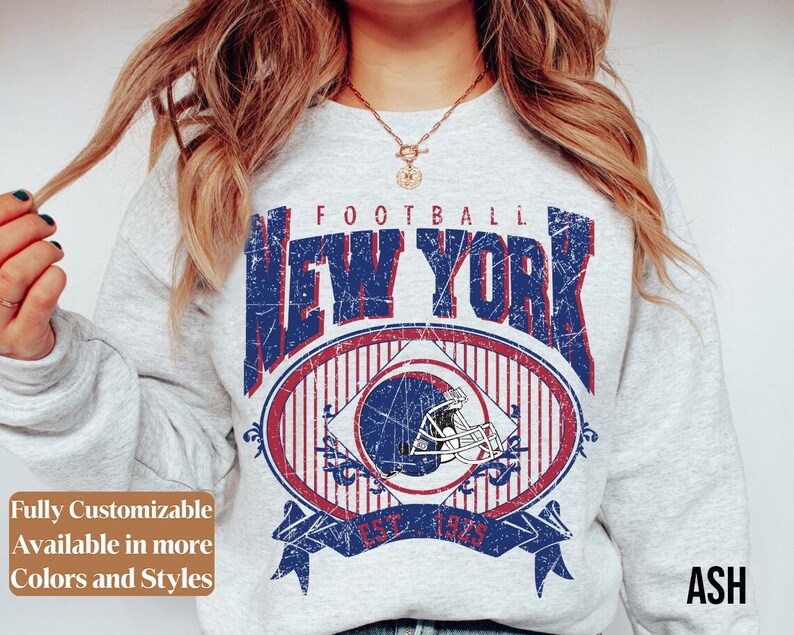 Vintage New York Football adults sweatshirt style 04