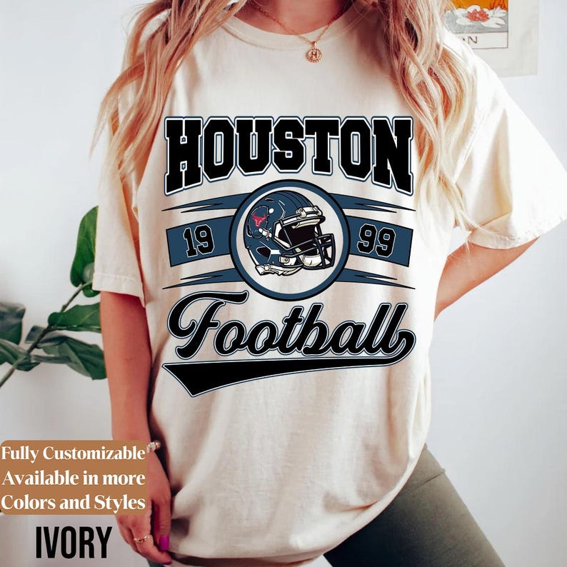 Comfort Colors Houston Football Shirt Style 04