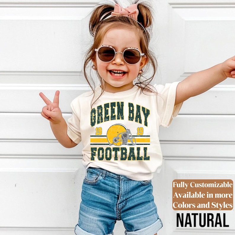 Green Bay Kids Vintage Tee Style 06