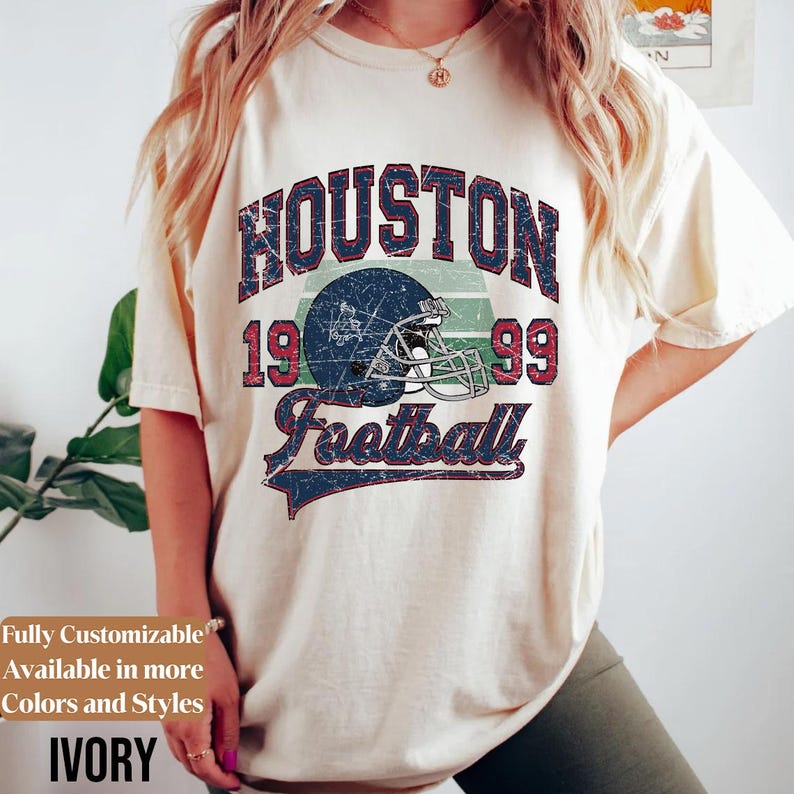 Comfort Colors Houston Football Shirt Style 03