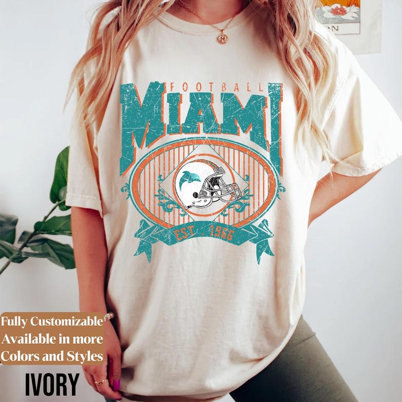 Comfort Colors Vintage Miami Football Shirt · Style 05