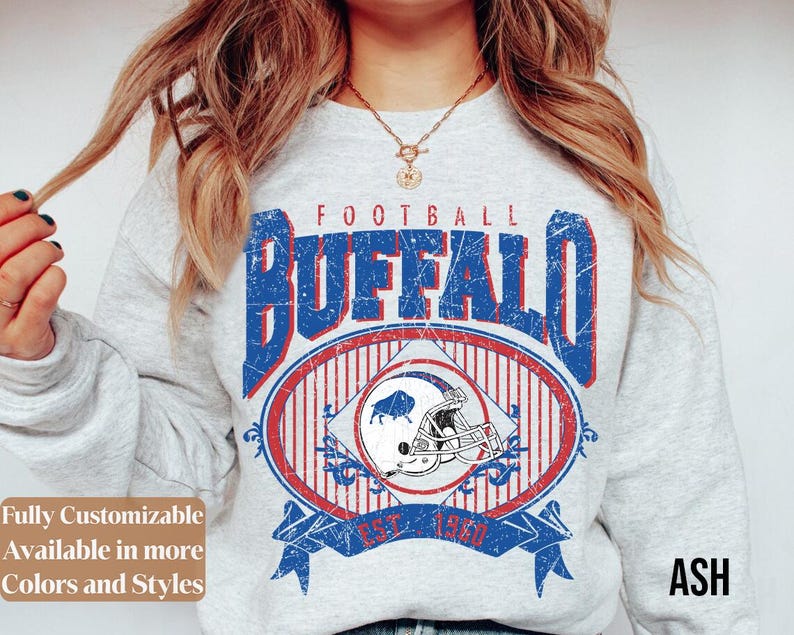 Vintage Buffalo Football adults sweatshirt style 8