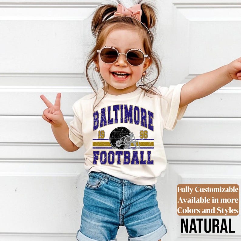 Baltimore kids football shirt style 5