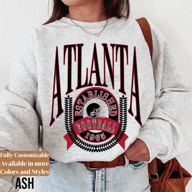 Vintage Atlanta Football adults sweatshirt style 7