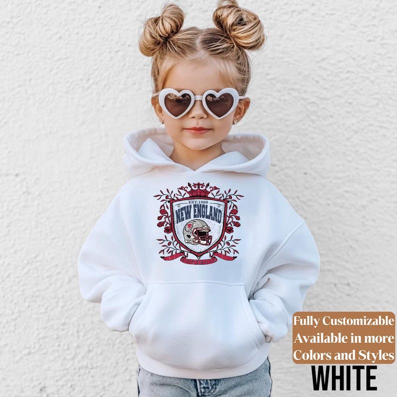 New England Football kids sweatshirt style 05