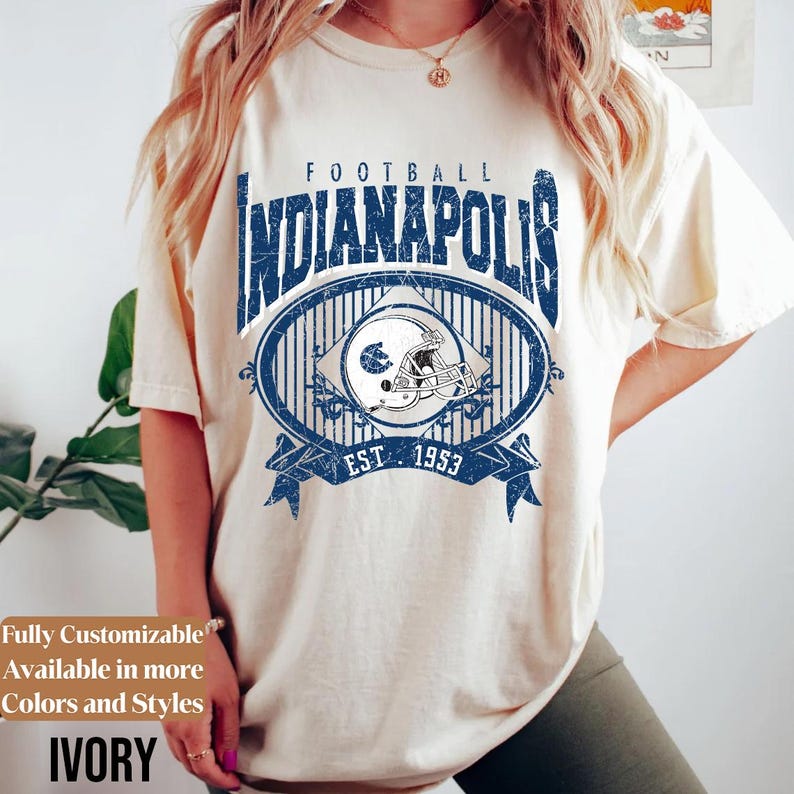 Comfort Colors Indianapolis Football Shirt Style 05