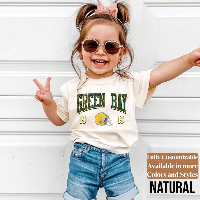 Green Bay Kids Vintage Tee Style 11
