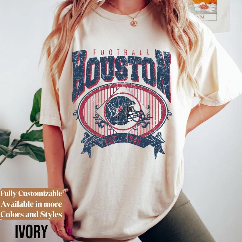 Comfort Colors Houston Football Shirt Style 05