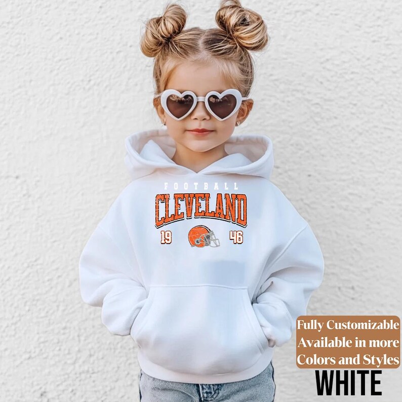Cleveland Football kids sweatshirt style 04