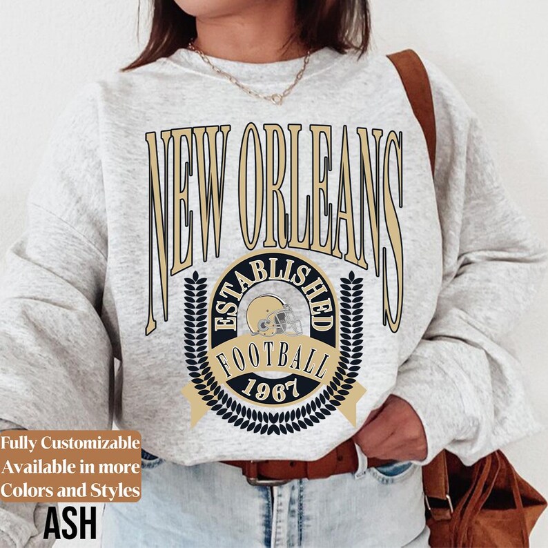 Vintage New Orleans Football adults sweatshirt style 05