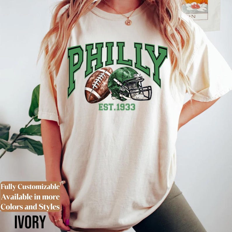 Comfort Colors Vintage Philly Football adults shirt style 10