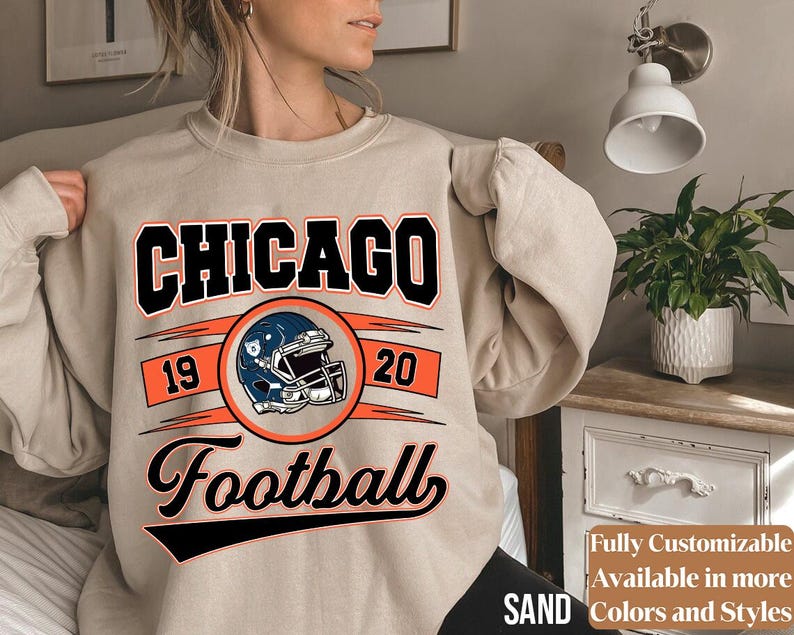 Vintage Chicago Football adults sweatshirt style 04