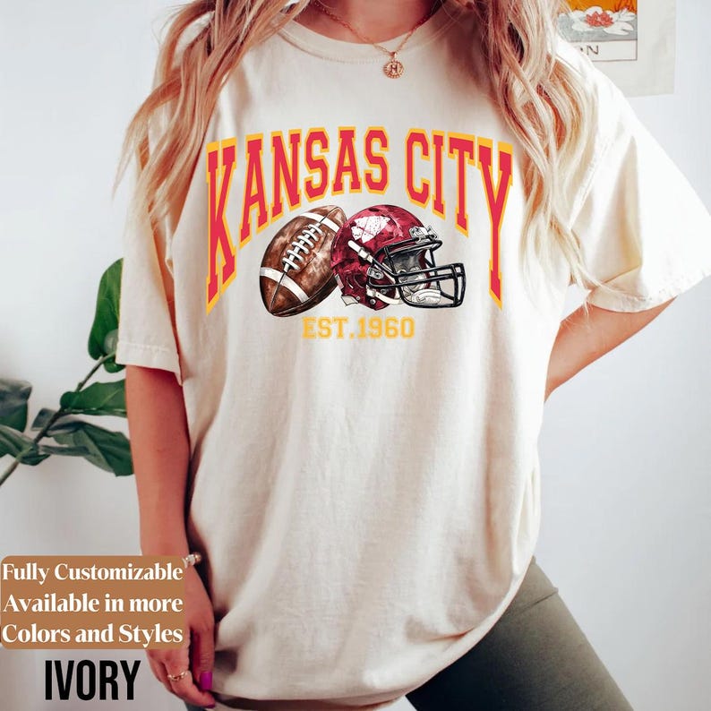 Comfort Colors Kansas City Football Shirt Style 09