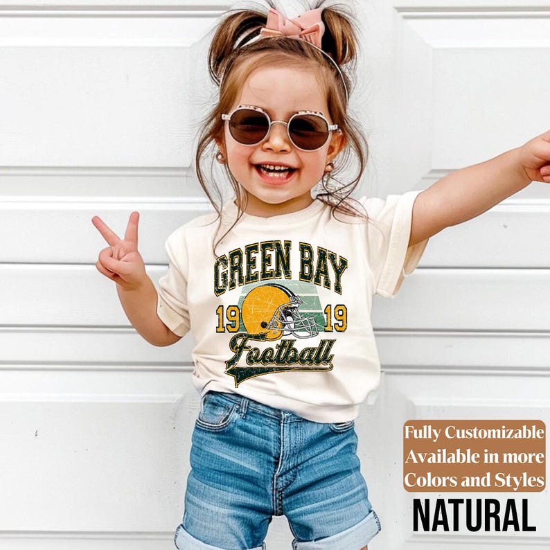 Green Bay Kids Vintage Tee Style 04