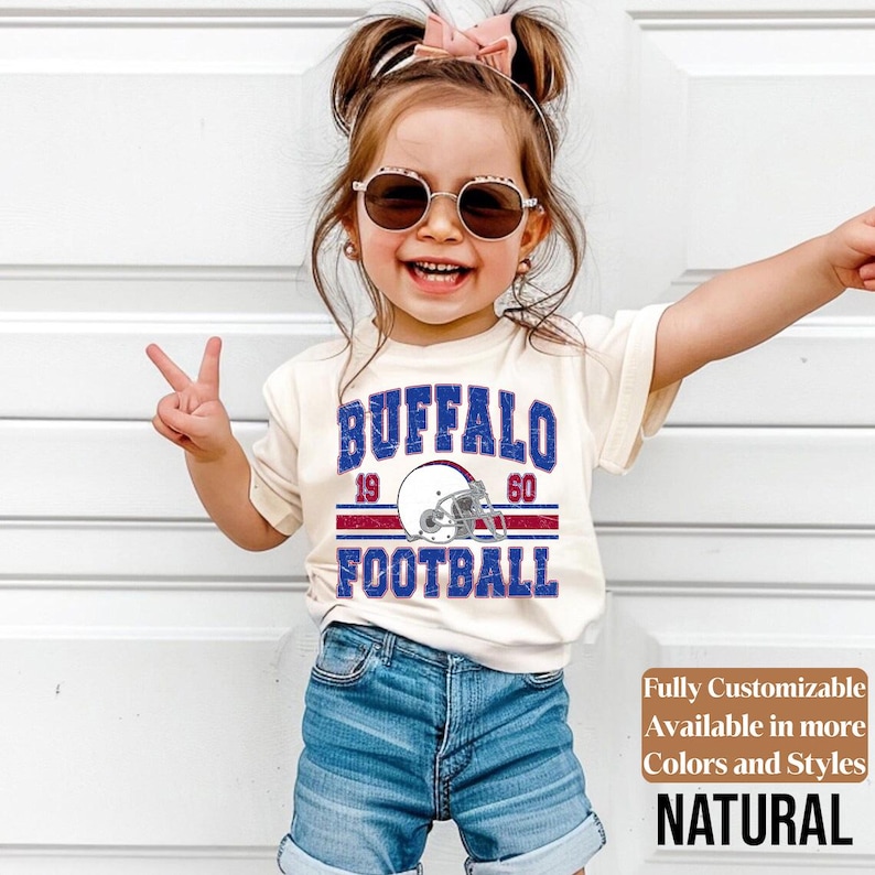 Buffalo kids football shirt style 4
