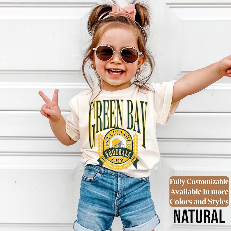 Green Bay Kids Vintage Tee Style 07