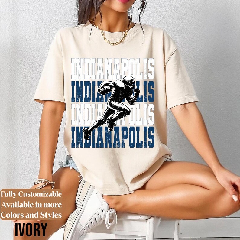 Comfort Colors Indianapolis Football Shirt Style 09