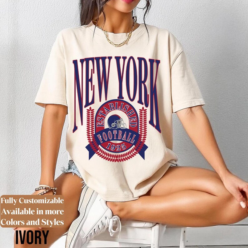 Comfort Colors Vintage New York Football adults shirt style 06