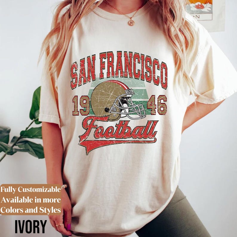 Comfort Colors Vintage San Francisco Football adults shirt style 03