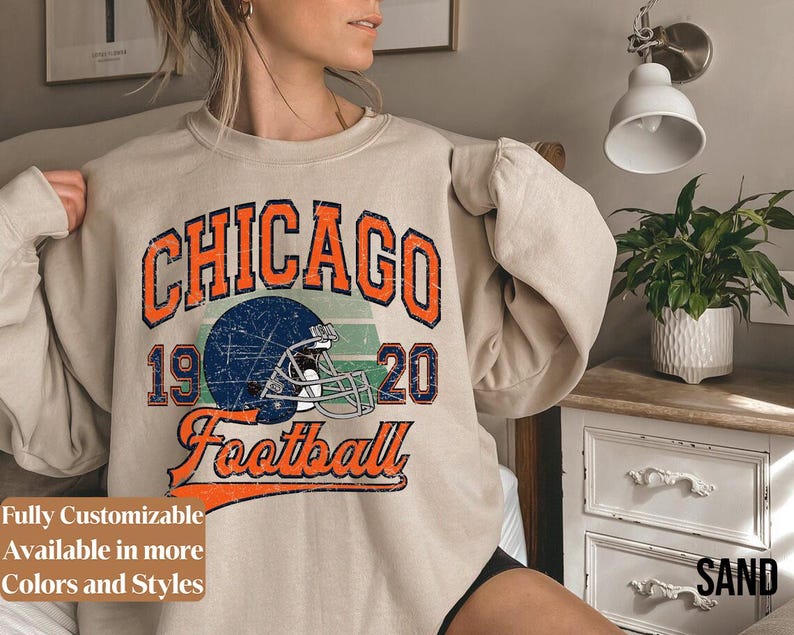 Vintage Chicago Football adults sweatshirt style 02