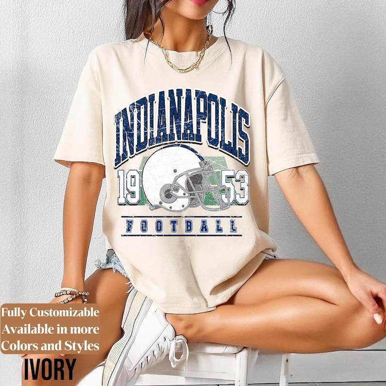Comfort Colors Indianapolis Football Shirt Style 08