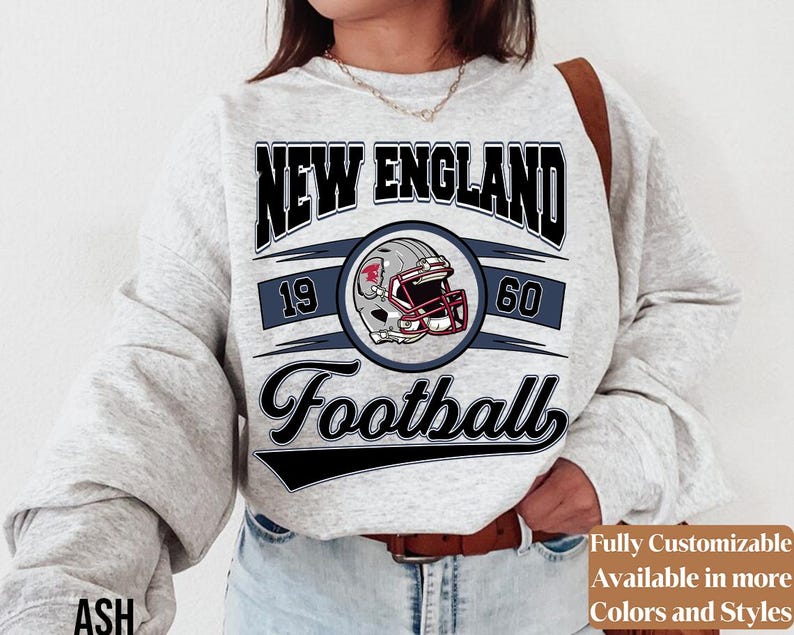 Vintage New England Football adults sweatshirt style 03