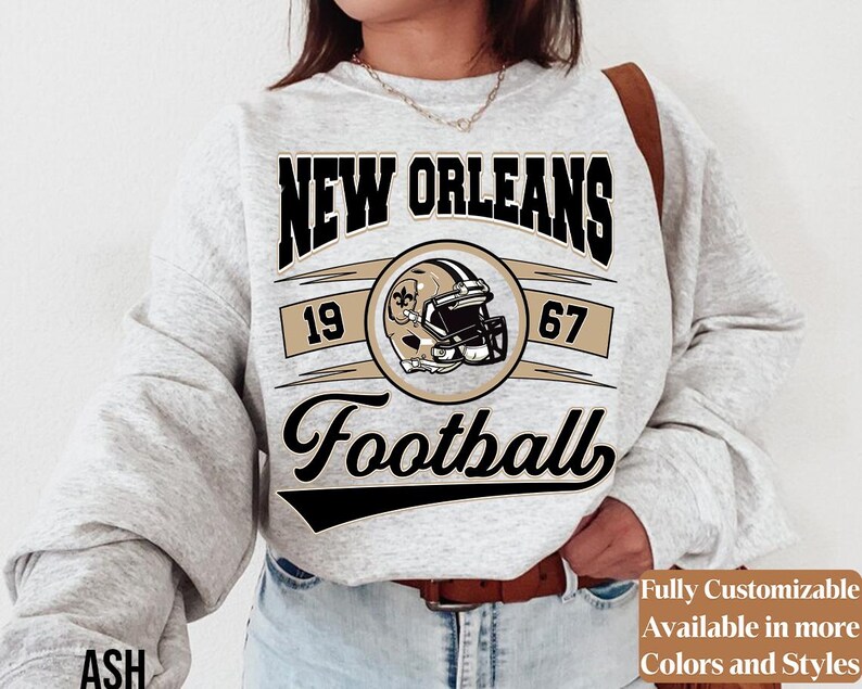 Vintage New Orleans Football adults sweatshirt style 03
