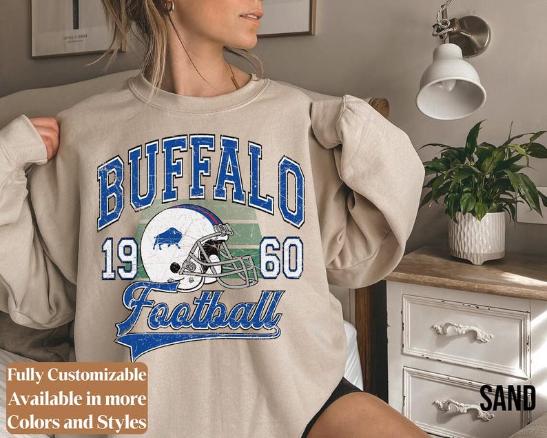 Vintage Buffalo Football adults sweatshirt style 2