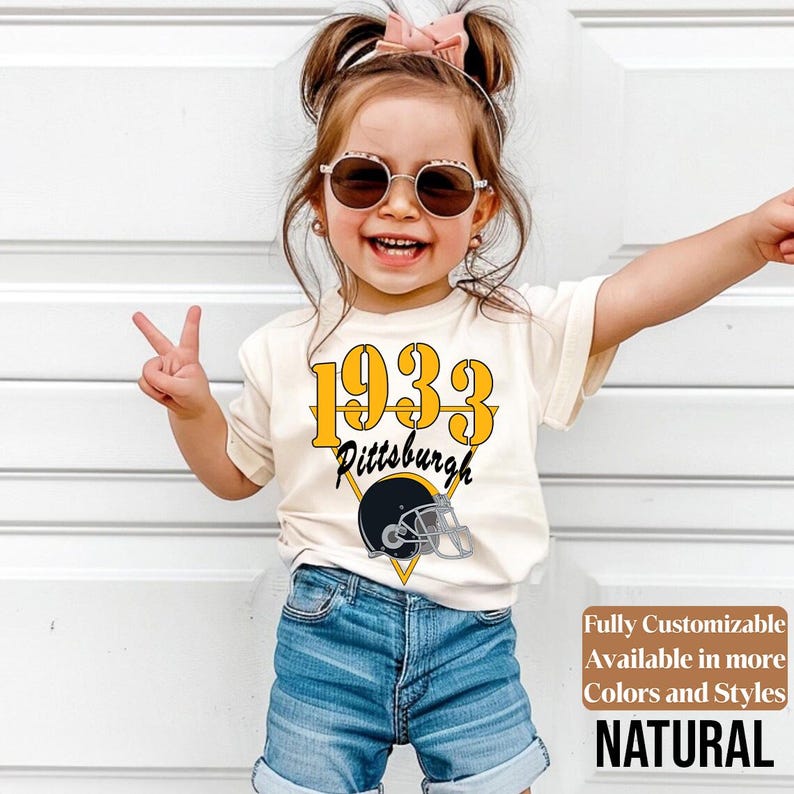 Pittsburgh kids football shirt style 09