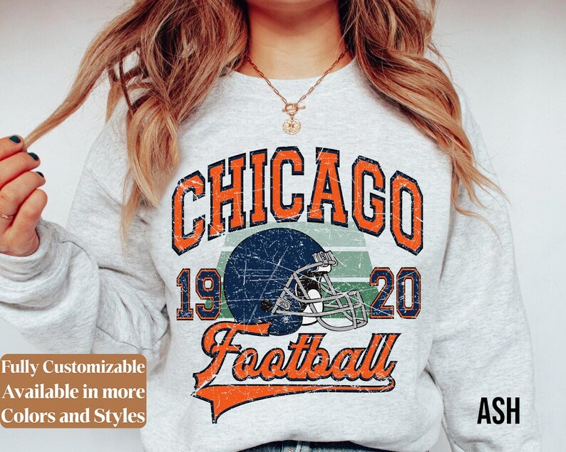 Vintage Chicago Football adults sweatshirt style 03