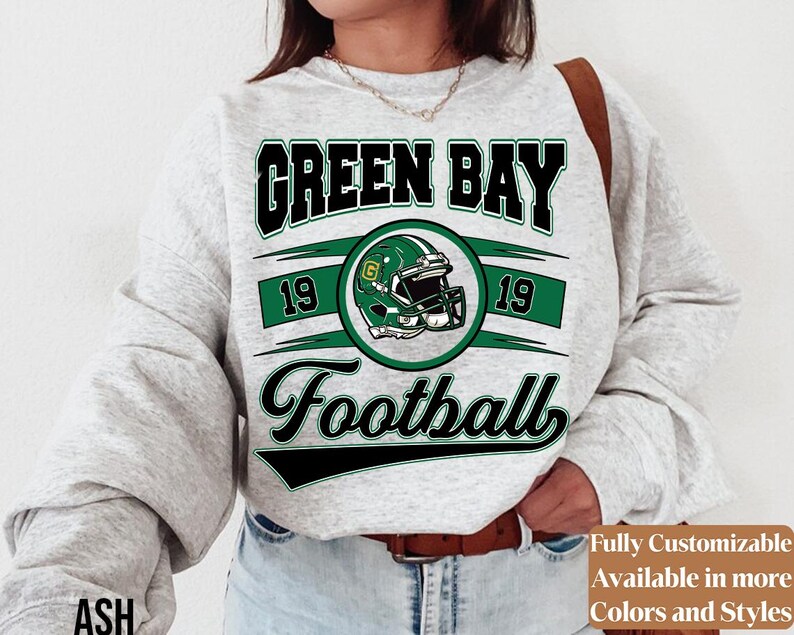 Vintage Green Bay Football Sweatshirt Style 03