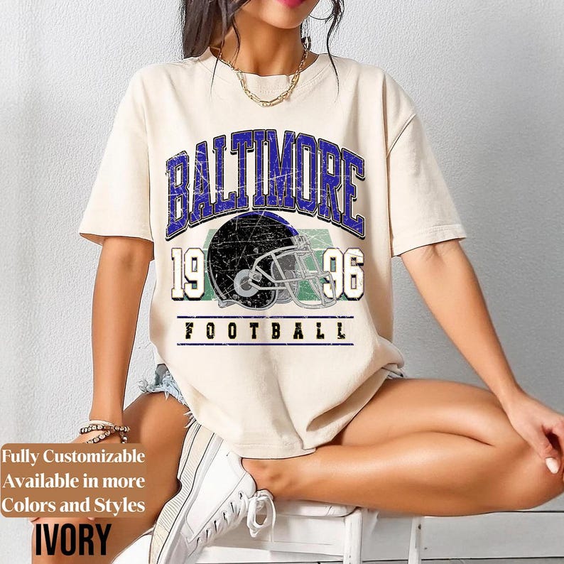 Comfort Colors Vintage Baltimore adults shirt style 8