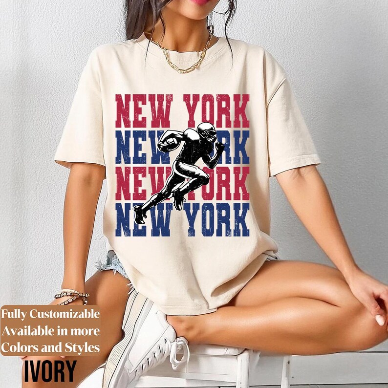 Comfort Colors Vintage New York Football adults shirt style 08