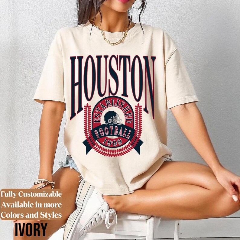 Comfort Colors Houston Football Shirt Style 06