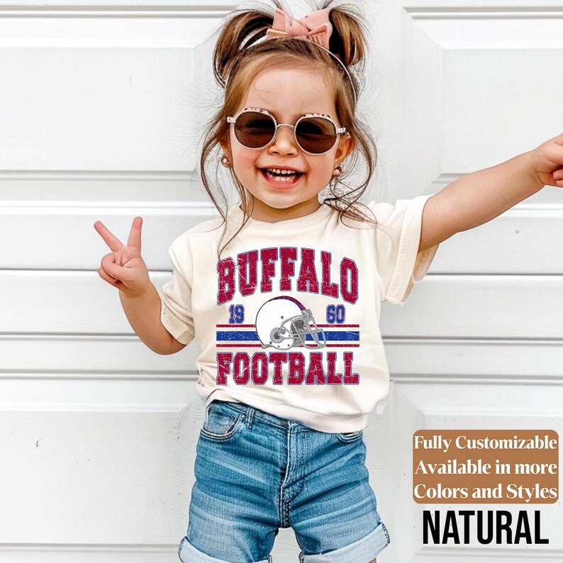 Buffalo kids football shirt style 5