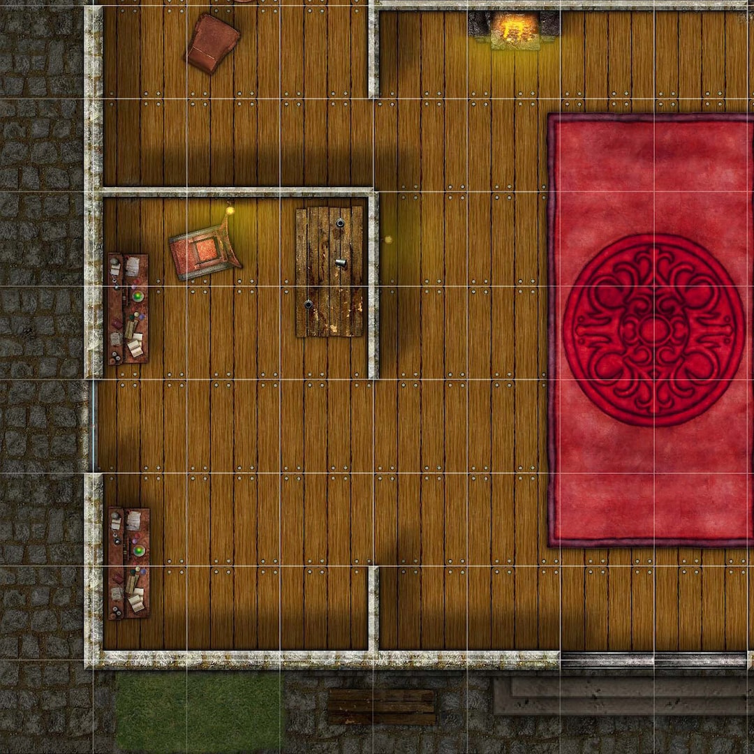 Dungeons and Dragons Hideout / Home Battle Map - Dnd, D&D, 5e, Roll20