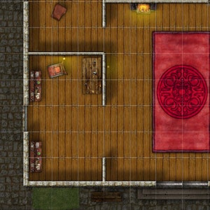 Dungeons and Dragons Hideout / Home Battle Map - DnD, D&D, 5e, Roll20, Fantasy Grounds, Foundry, VTT, Digital Map