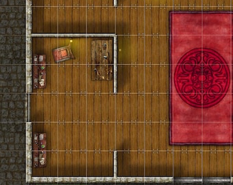 Dungeons and Dragons Hideout / Home Battle Map - DnD, D&D, 5e, Roll20, Fantasy Grounds, Foundry, VTT, Digital Map