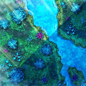 Fae Forest Battle Map, DnD Battle Map, D&D, Battlemap, Dungeons and Dragons, Roll20, 5e, Foundry, Fantasy Grounds, Foundry, VTT, digitale kaart