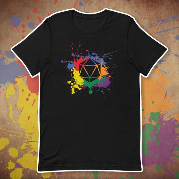 Dungeons and Dragons LGBTQIA Pride Gift T shirt D D T shirt Geeky Shirt Gifts for Geeks Dnd Shirt Short Sleeve Unisex Tshirt Etsy