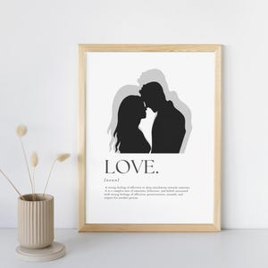 Wall picture love gift love partnership poster gift couple file to print love