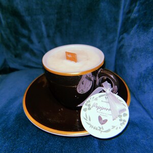 Soy Wax Candle - Tea Cup - Peppermint